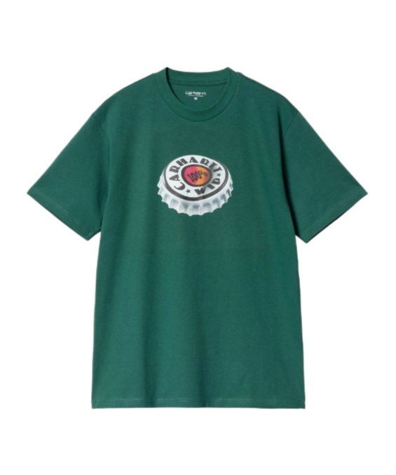 Carhartt Bottle Cap Organic Cotton T-shirt In Blue