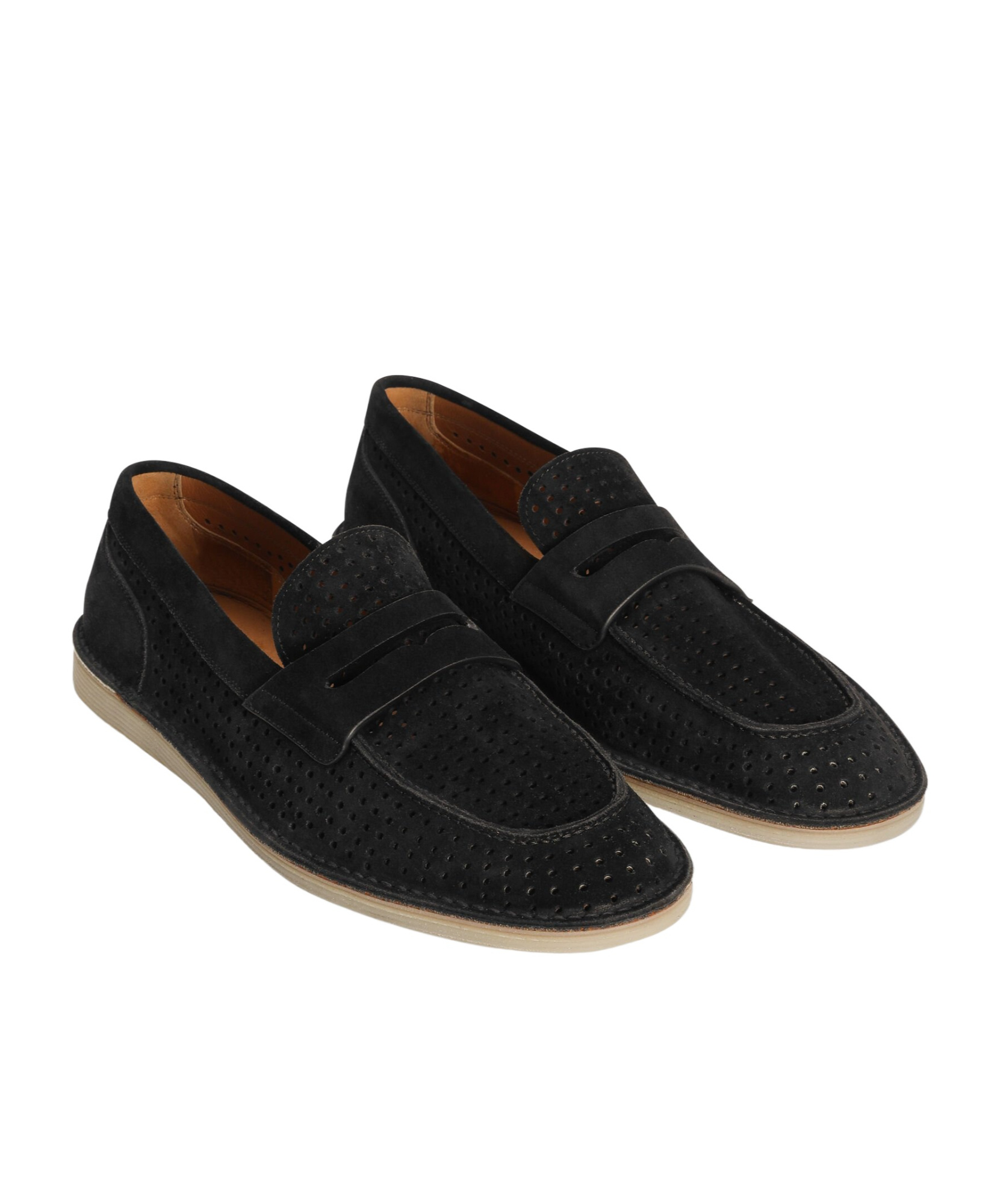 Dolce & Gabbana 'florio' Black Loafers With Logo Detail On The Rear And Penny Slot In Black