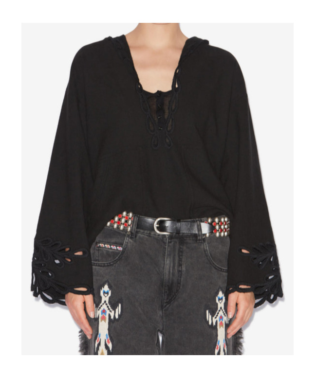 Shop Isabel Marant Étoile Solvi Top In Black