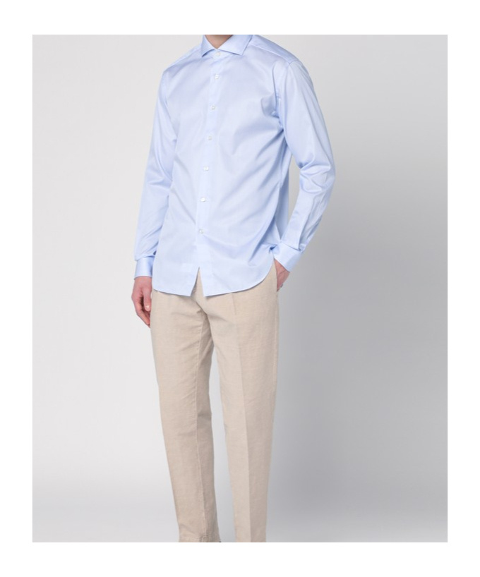 Xacus Cotton Shirt In Blue