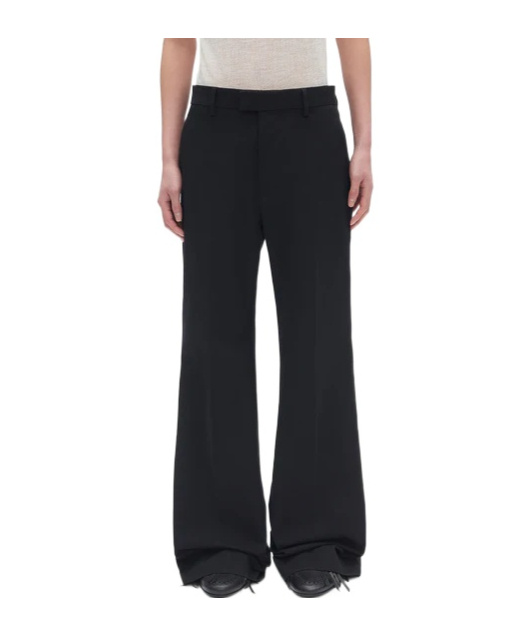 Ann Demeulemeester Belt Loop Casual Pants In Burgundy