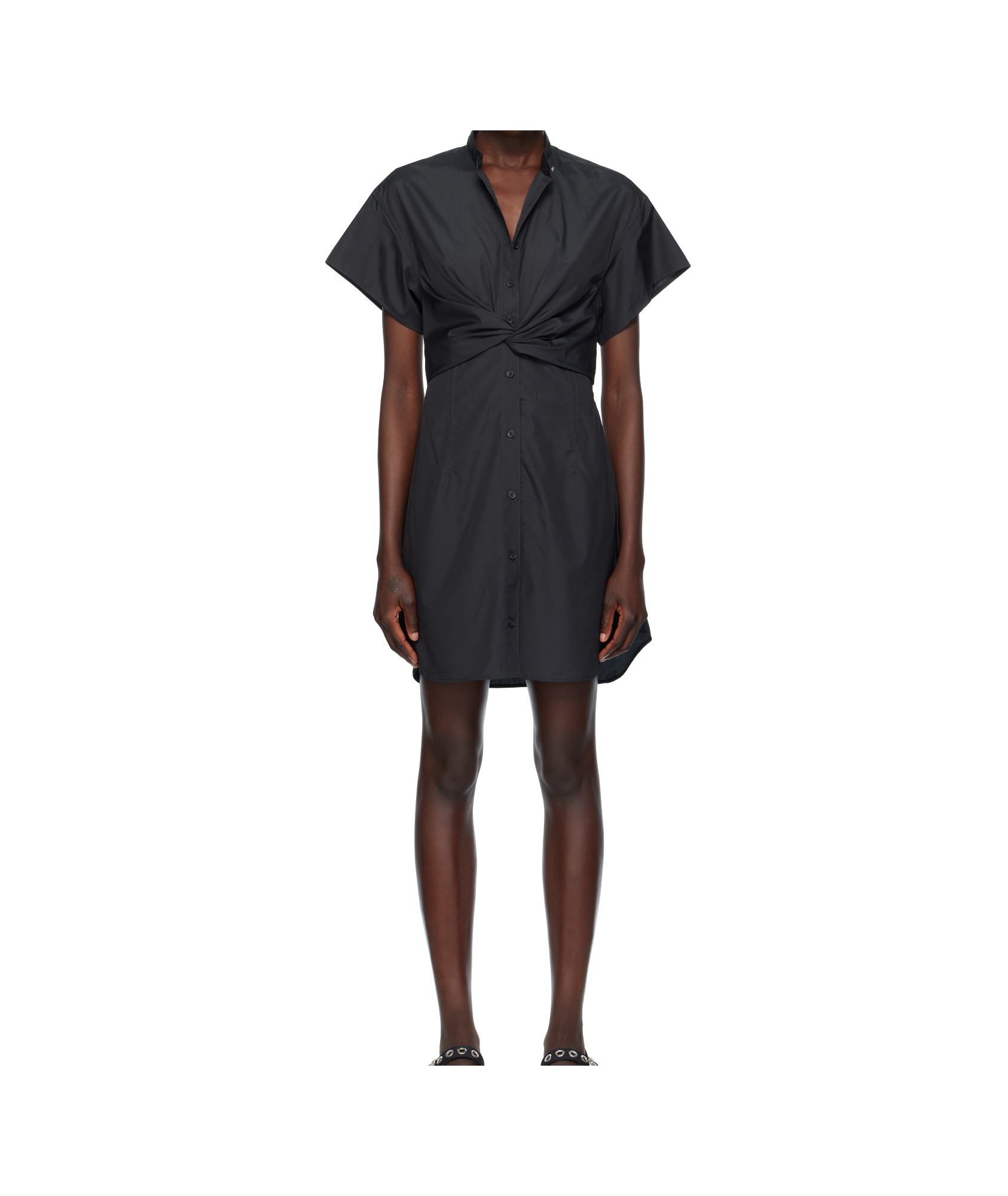 Rag & Bone Black Gretchen Shirt Minidress