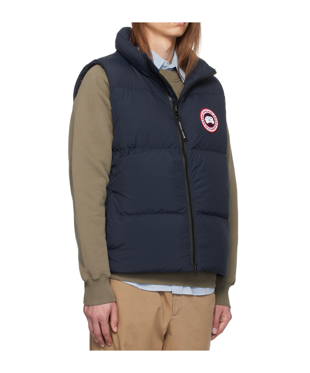 Shop Canada Goose Lawrence Vest Down Jacket In Blue