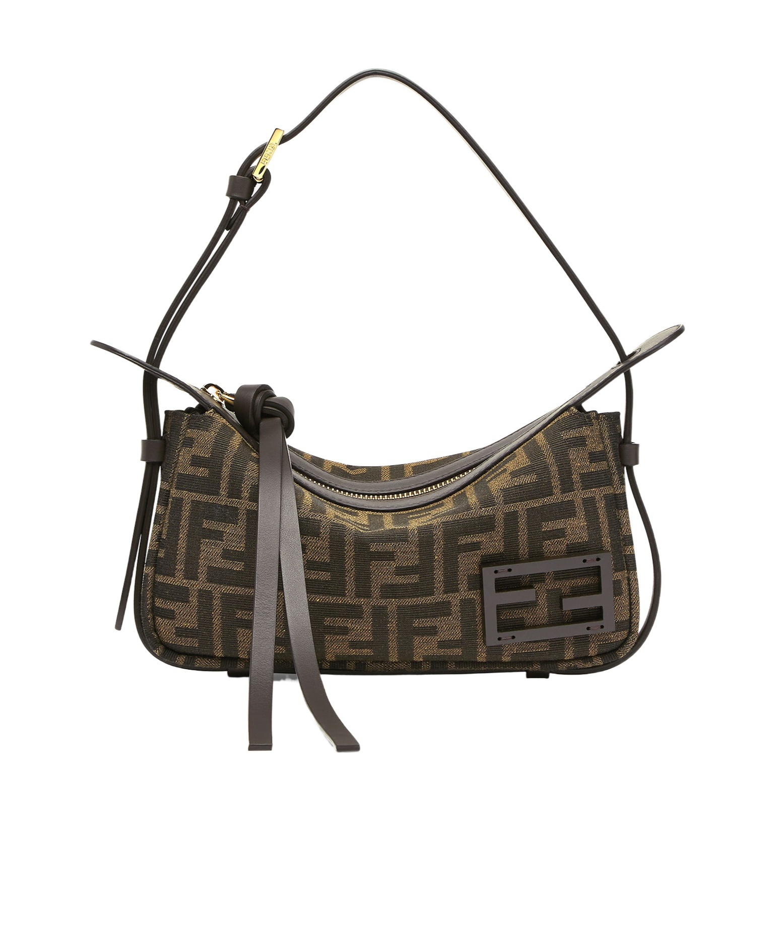 Fendi Simply Mini Shoulder Bag In Black