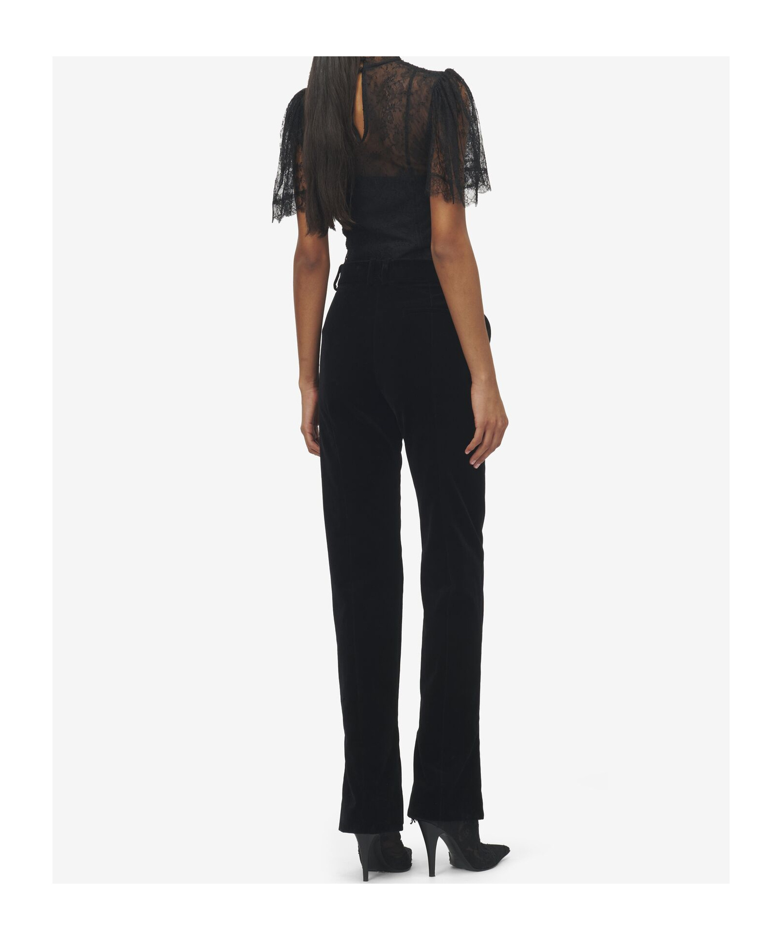 Alexander Mcqueen Belt Loop Suit Pants In Black