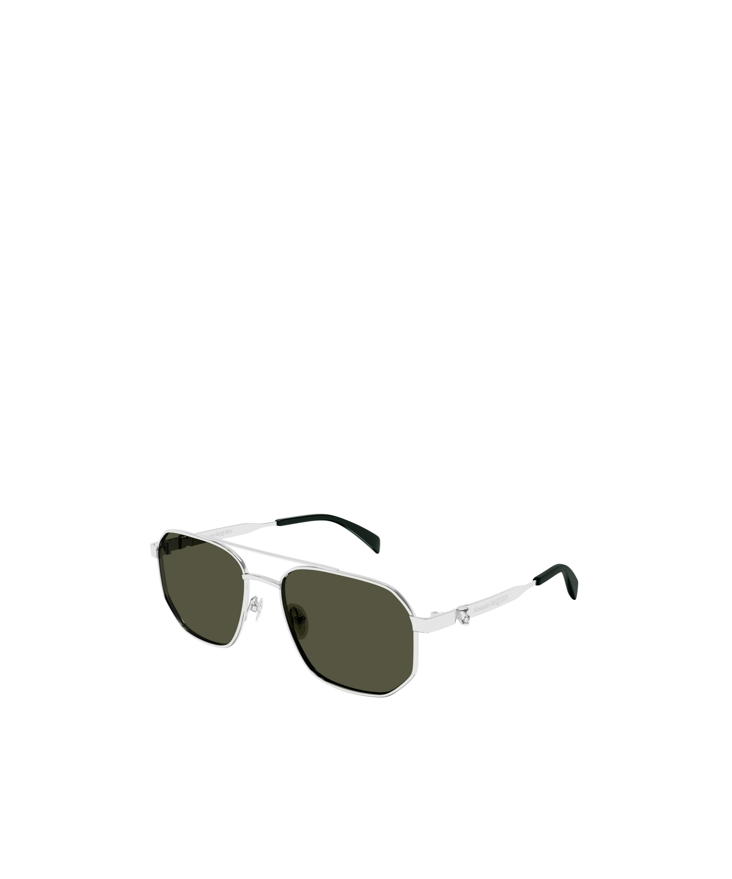 Alexander Mcqueen Eyewear Square Frame Sunglasses In Green