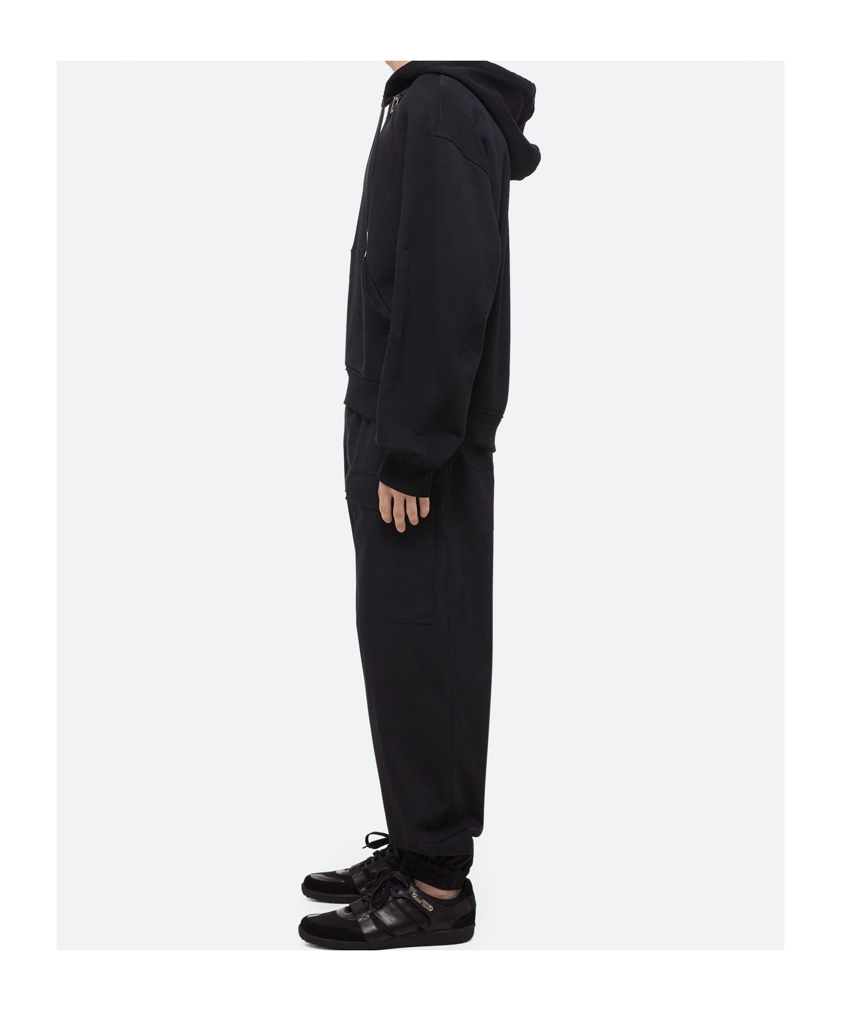 Helmut Lang Apex Zippered Hoodie In Black
