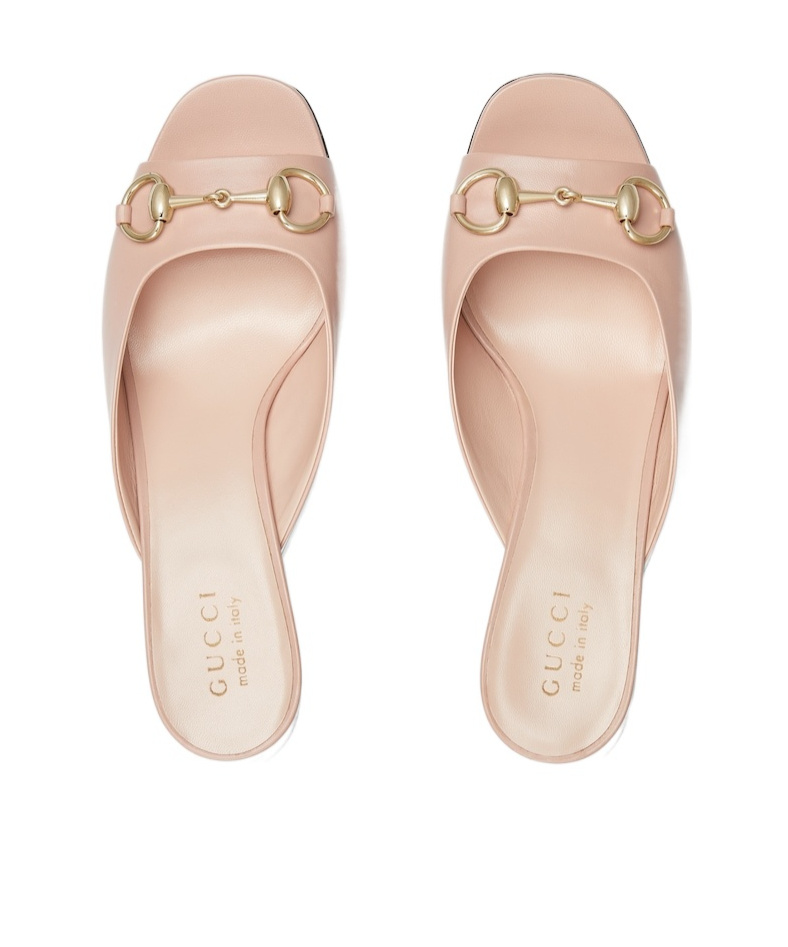 GUCCI HORSEBIT MID-HEELED SANDALS