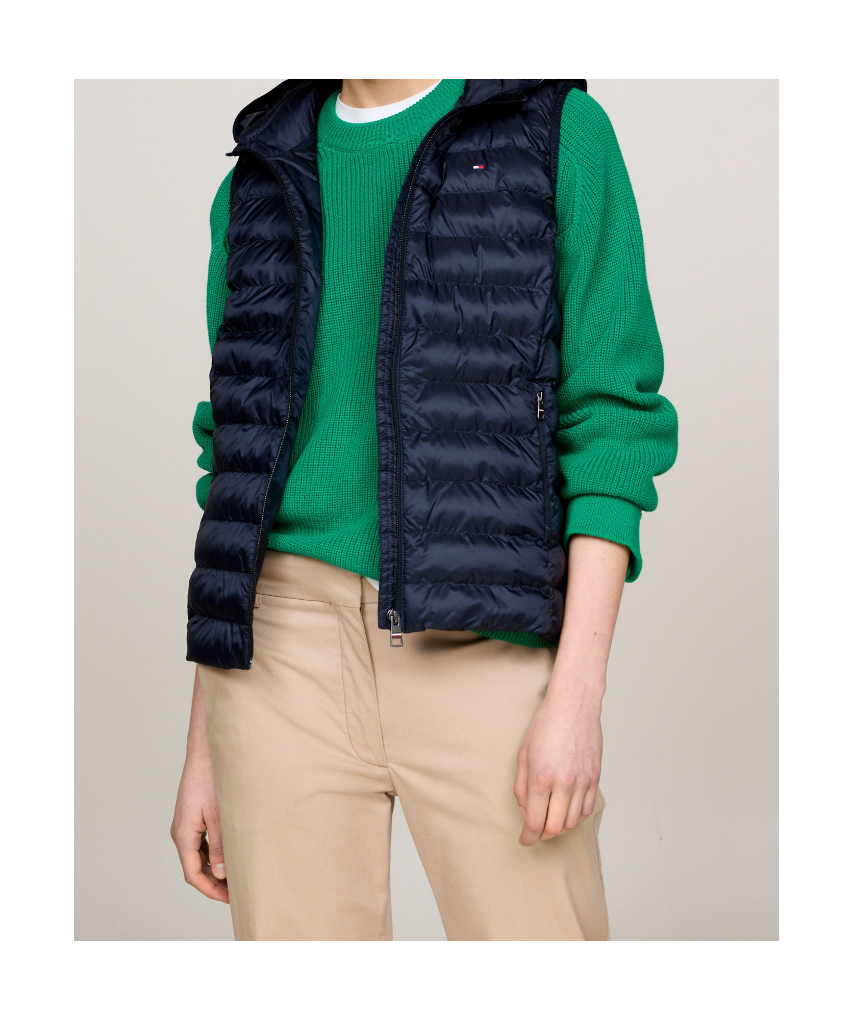 Tommy Hilfiger Sleeveless Vest In Black