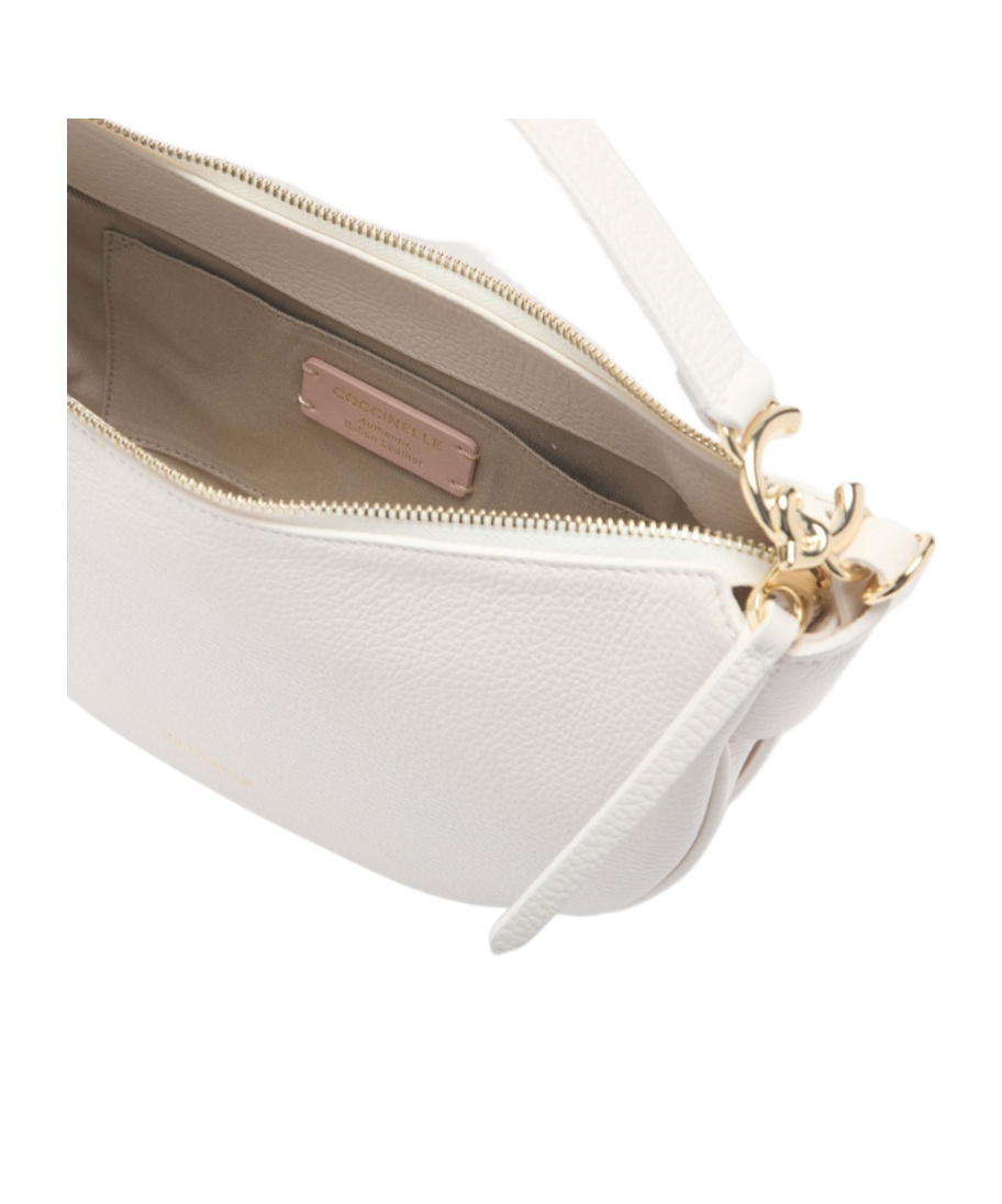 Coccinelle C-easy Small Shoulder Bag In White