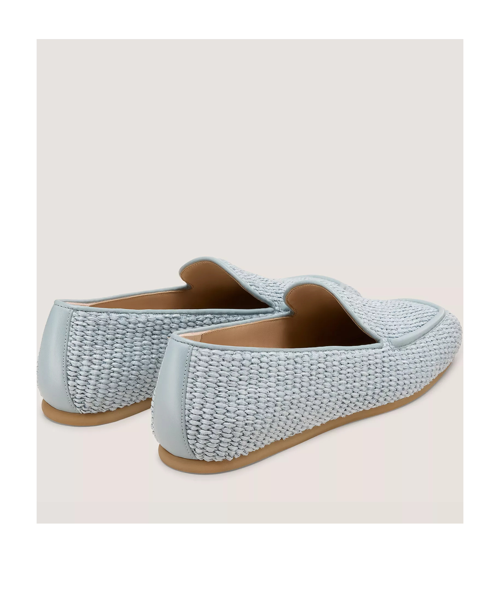 Stuart Weitzman Round Toe Loafers In Gray