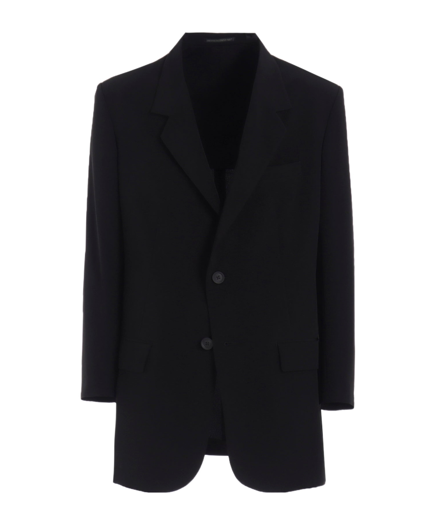 Shop Yohji Yamamoto Single Breasted Blazer In Black