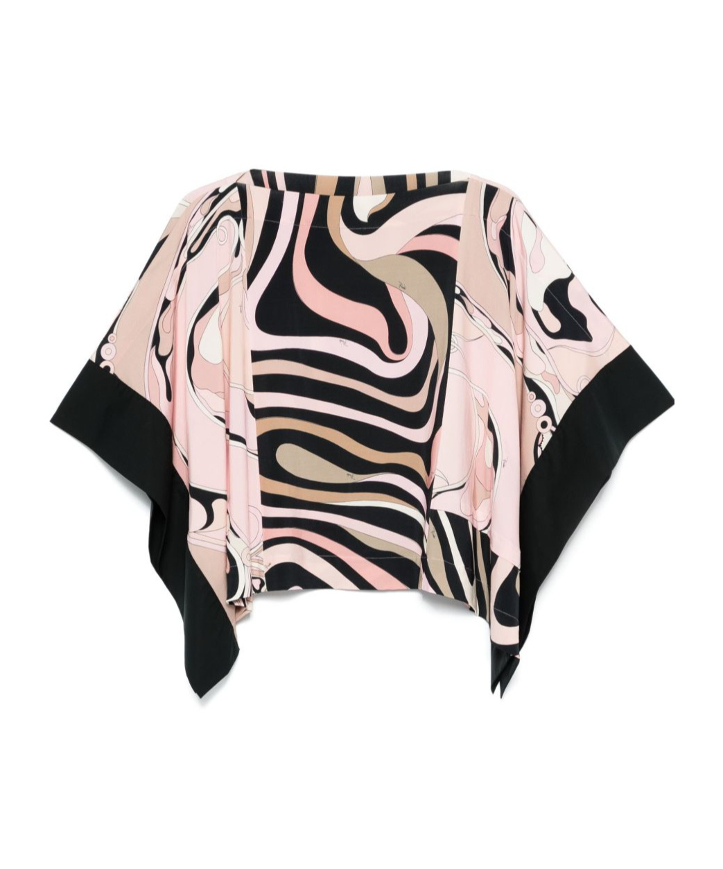 Pucci Marmo-print Blouse In Pink