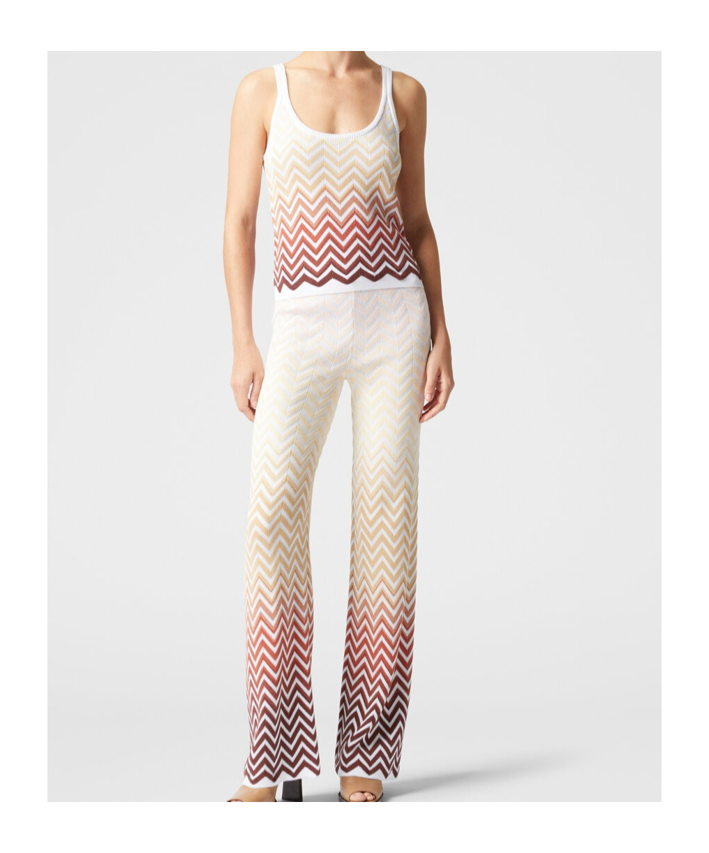 Shop Missoni Zigzag-woven Vest In Multicolor