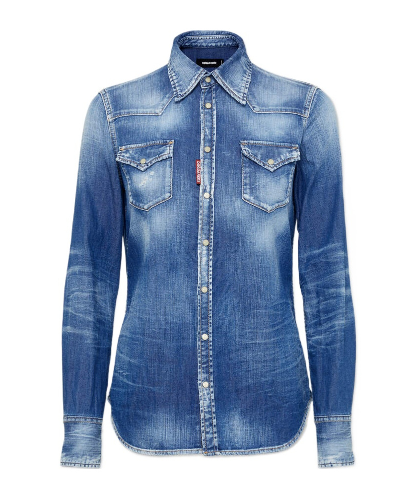 Dsquared2 Dsquared Classic Western Shirt In Blue