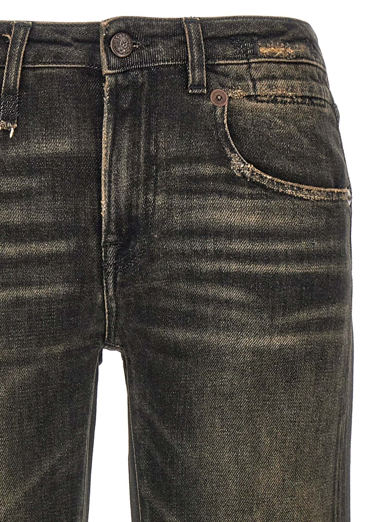 R13 Boy Straight Jeans In Black