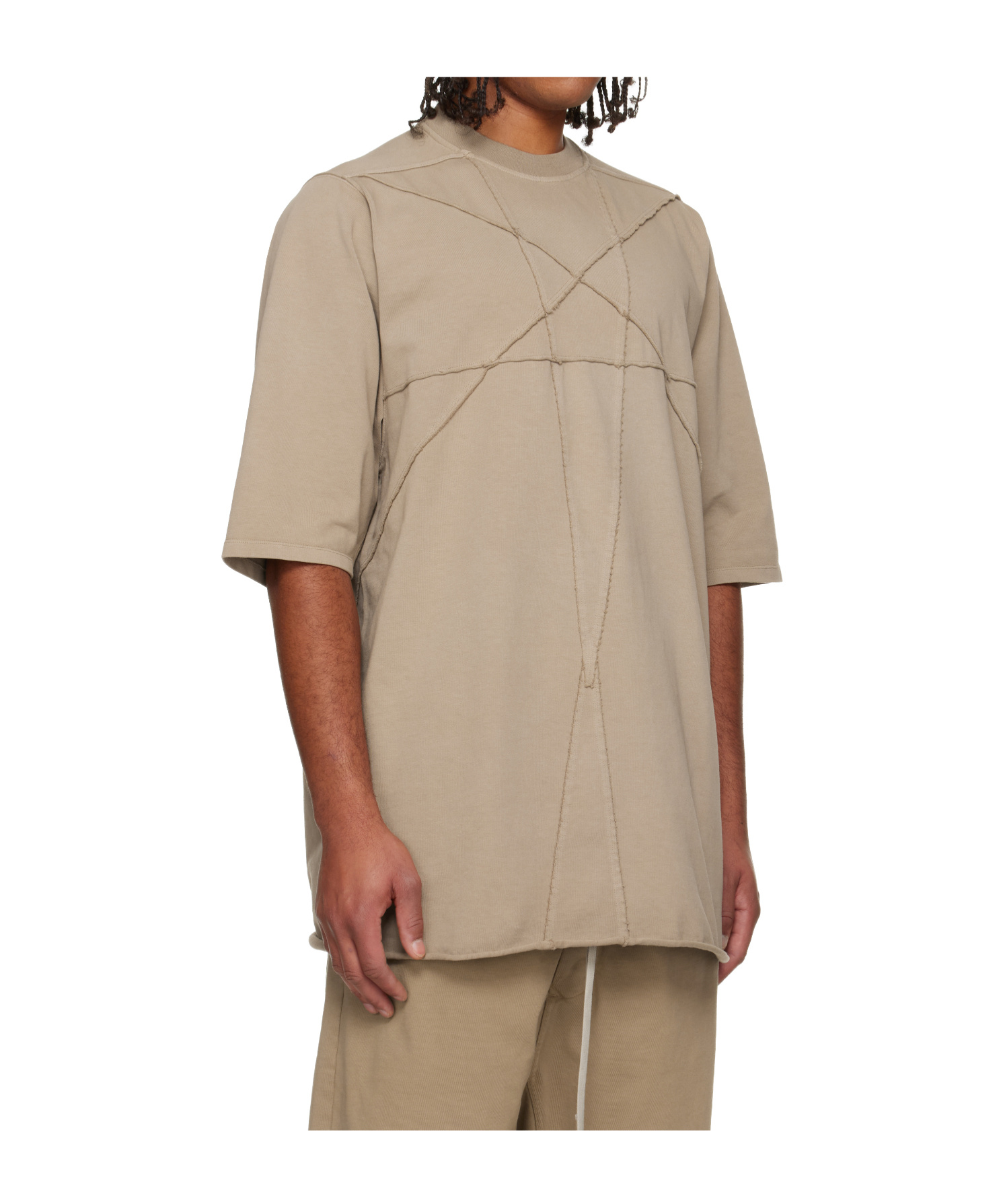 Rick Owens Drkshdw Concordians Jumbo Short-sleeve T-shirt In Neutral
