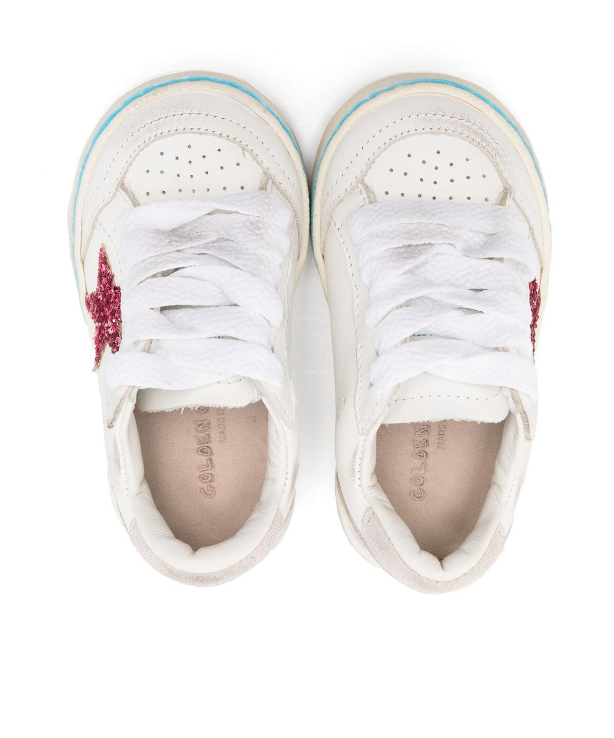 Golden Goose Laced Sneakers In White