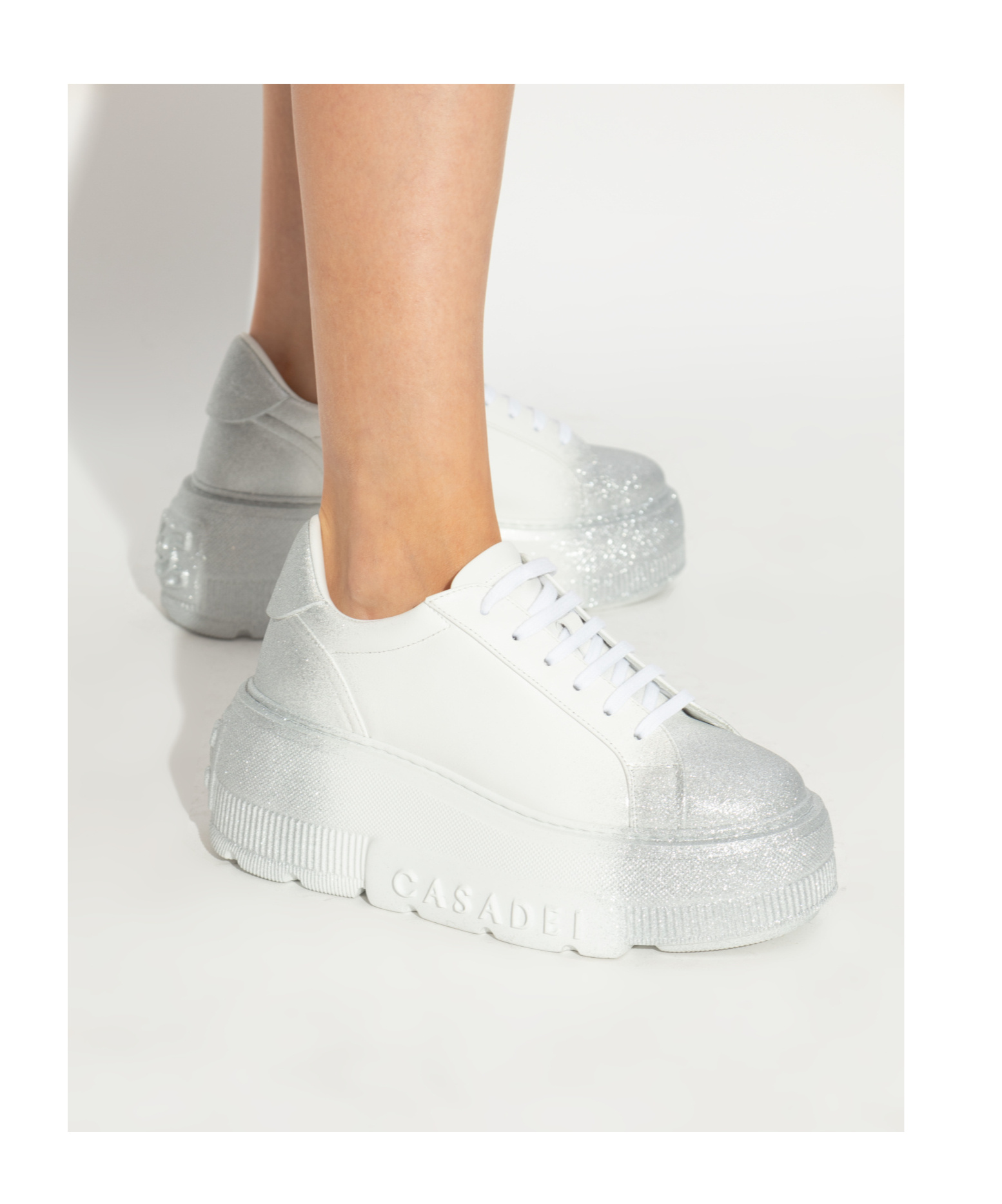 Casadei Nexus Salento Reflex Sneakers In White