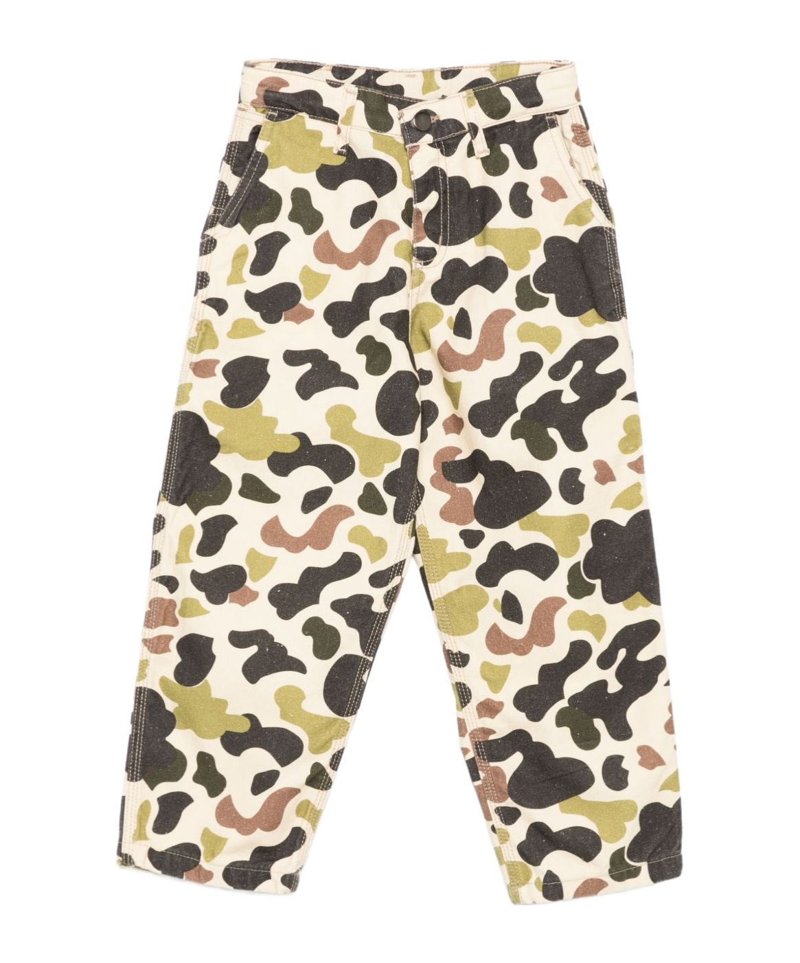 Market Camouflage Print Trousers In Multi