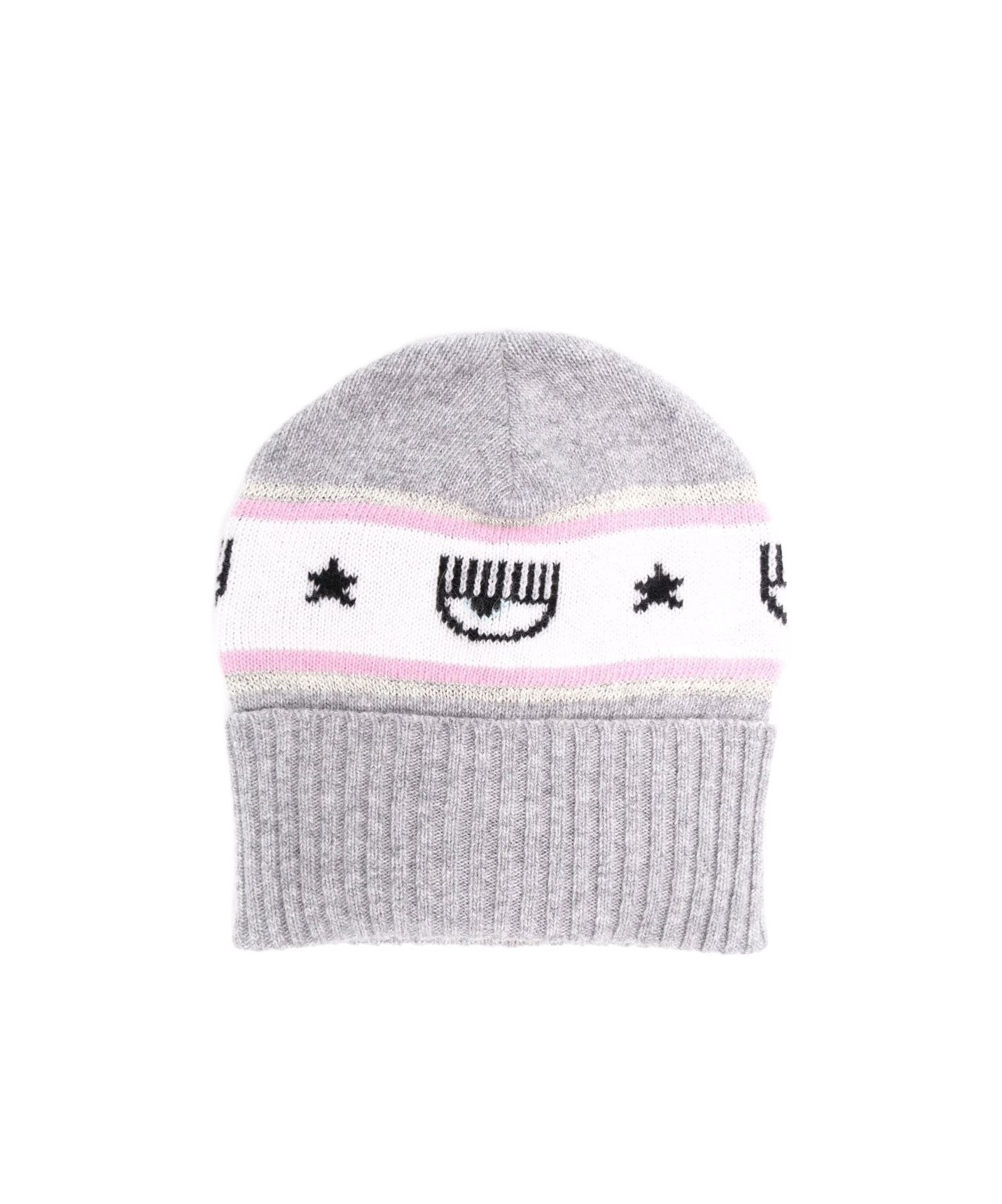 Chiara Ferragni Kids' Logo Hat In Gray