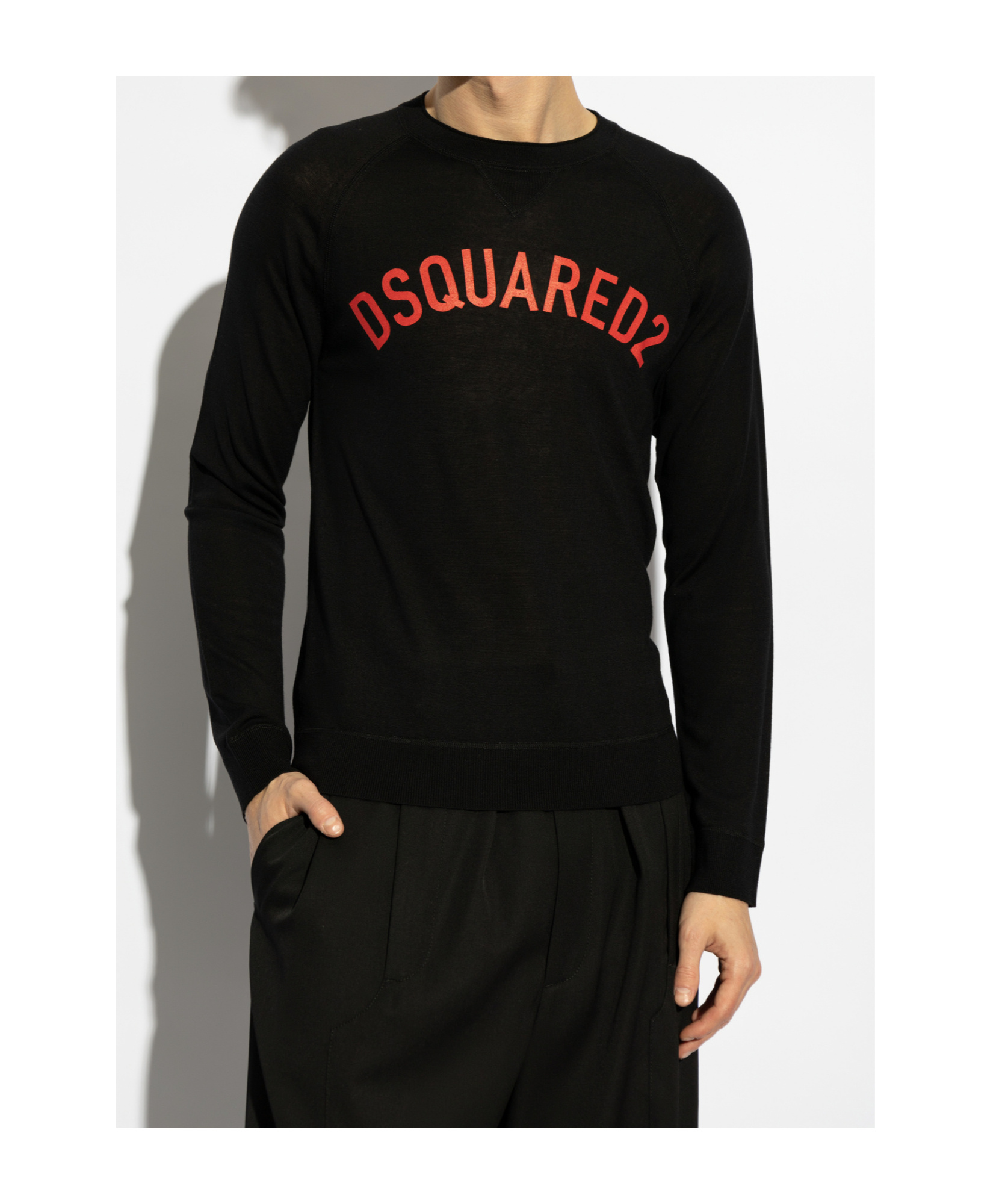 Dsquared2 Logo-print Sweater In Black