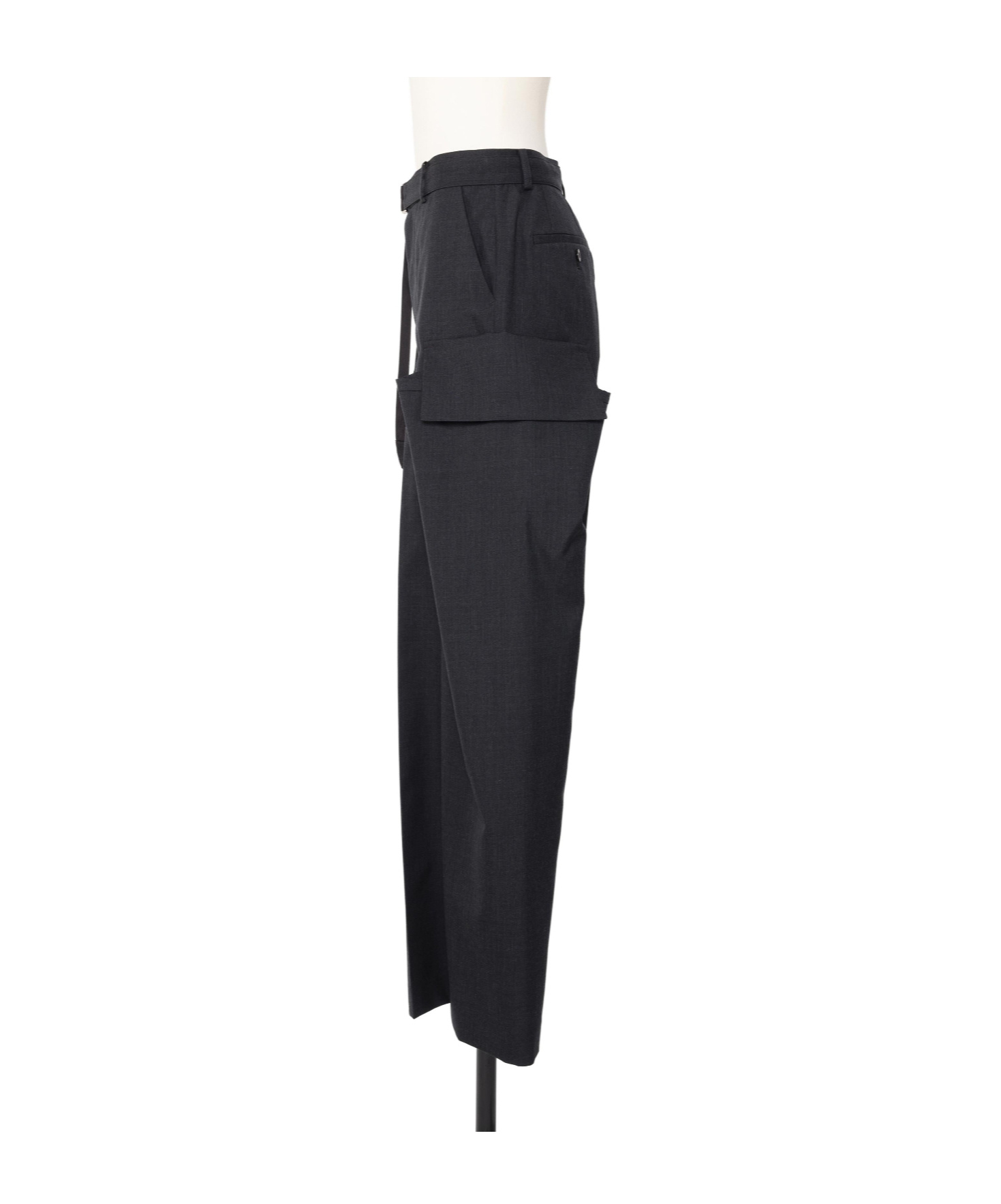 Sacai Belt Loop Casual Pants In Blue