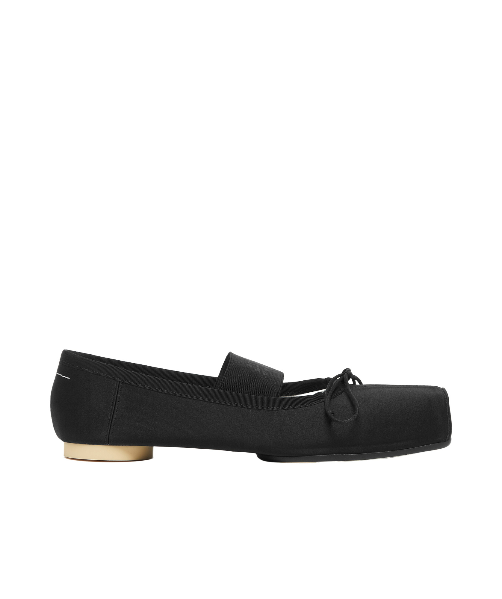 Shop Mm6 Maison Margiela Ballet Flats In Black