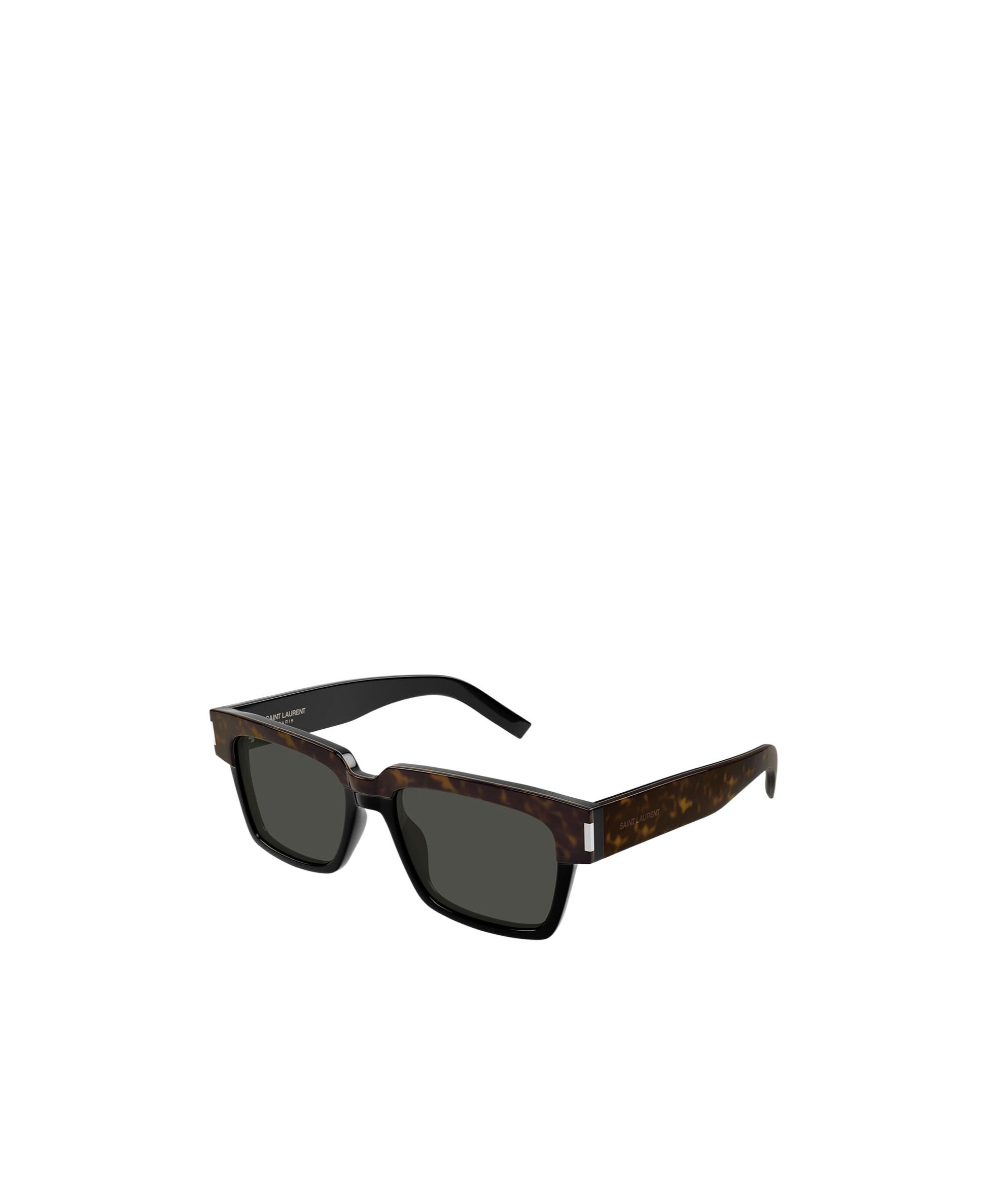 Saint Laurent Logo Sunglasses In Black