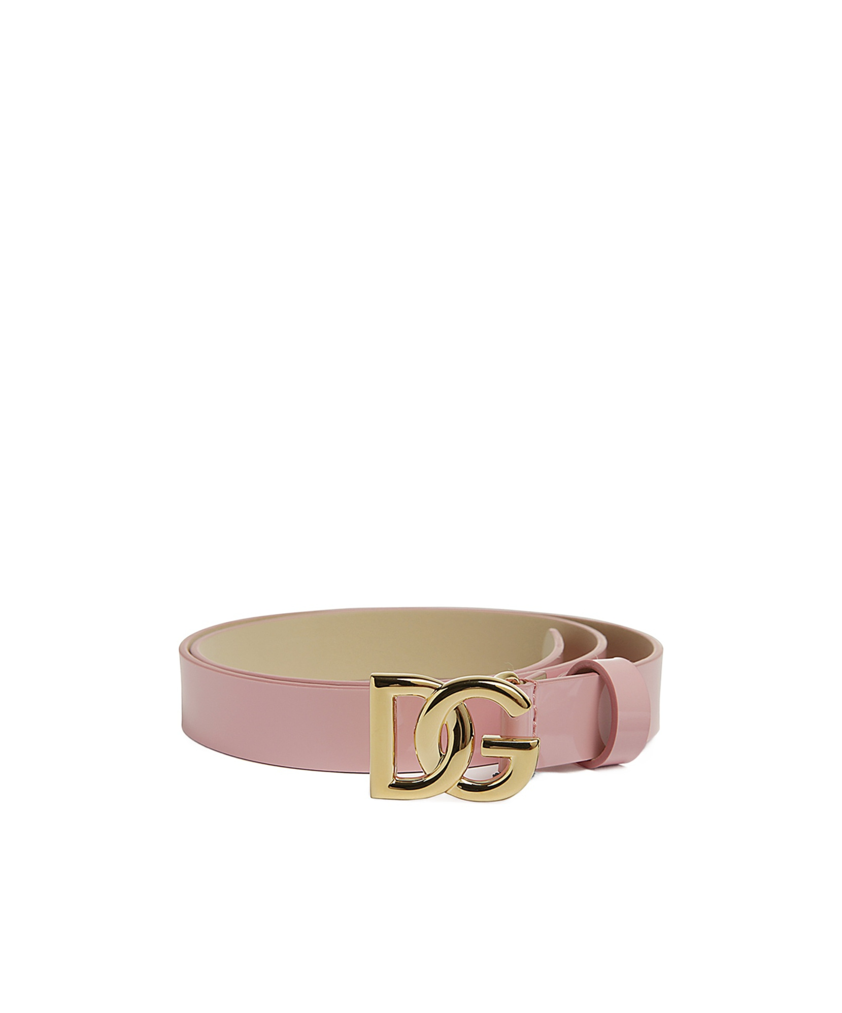 Dolce & Gabbana Logo-buckle Belt In Nude