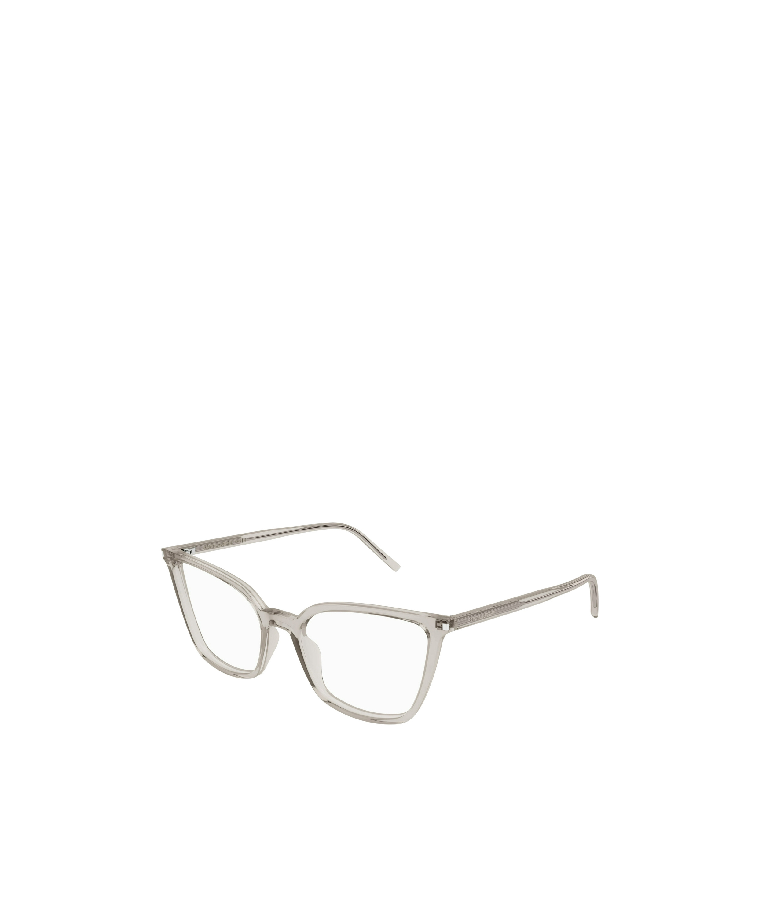 Saint Laurent Geometrically Framed Flat Mirror In White