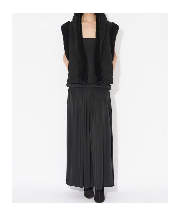 Alaïa Strapless Pipe Maxi Dress In Black