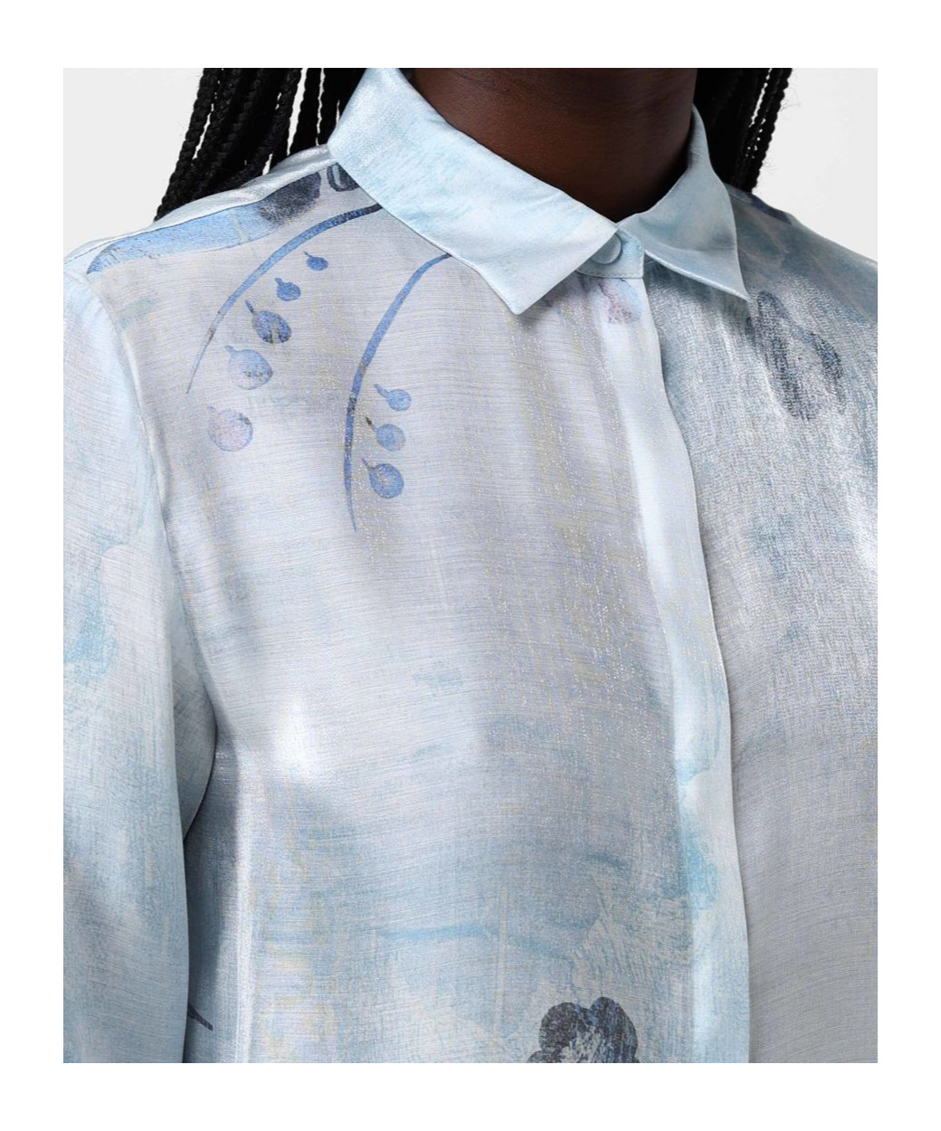 EMPORIO ARMANI FLORAL-PRINT SHIRT