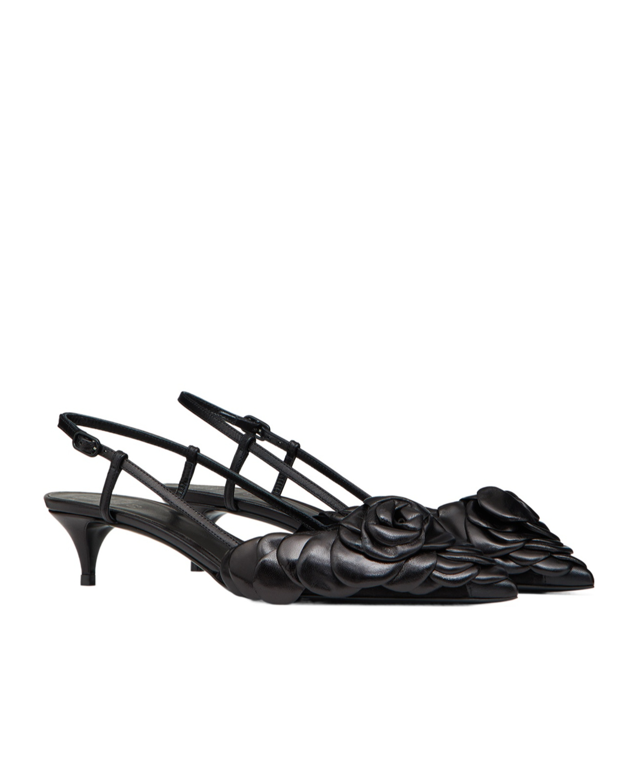 Valentino Garavani Woman Pumps Dark Brown Size 8 Soft Leather In Black