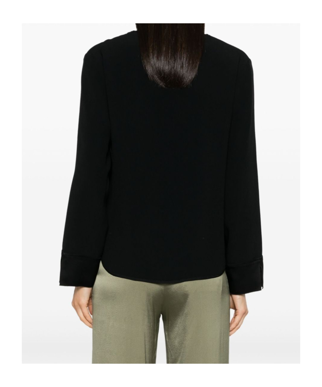 Shop Forte Forte V-neck Knitted Pullover In Black