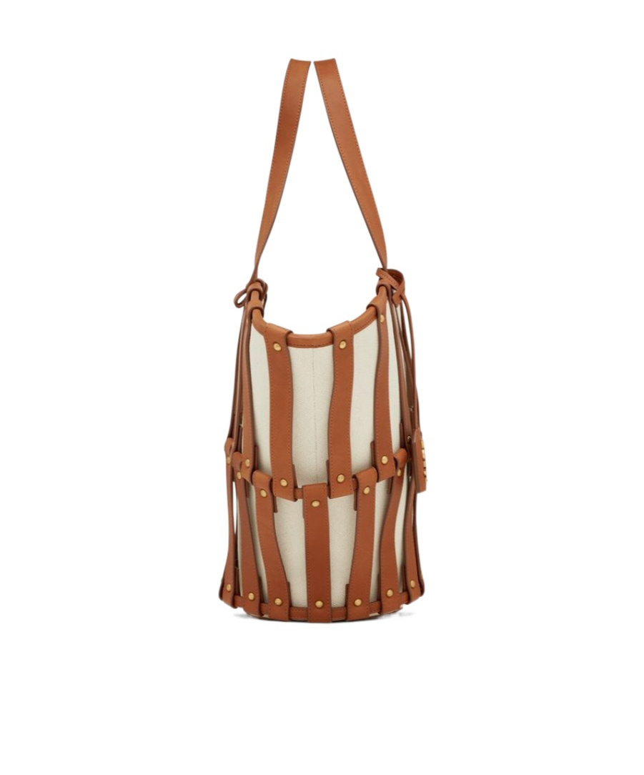 Saint Laurent Panier Basket Tote In Brown