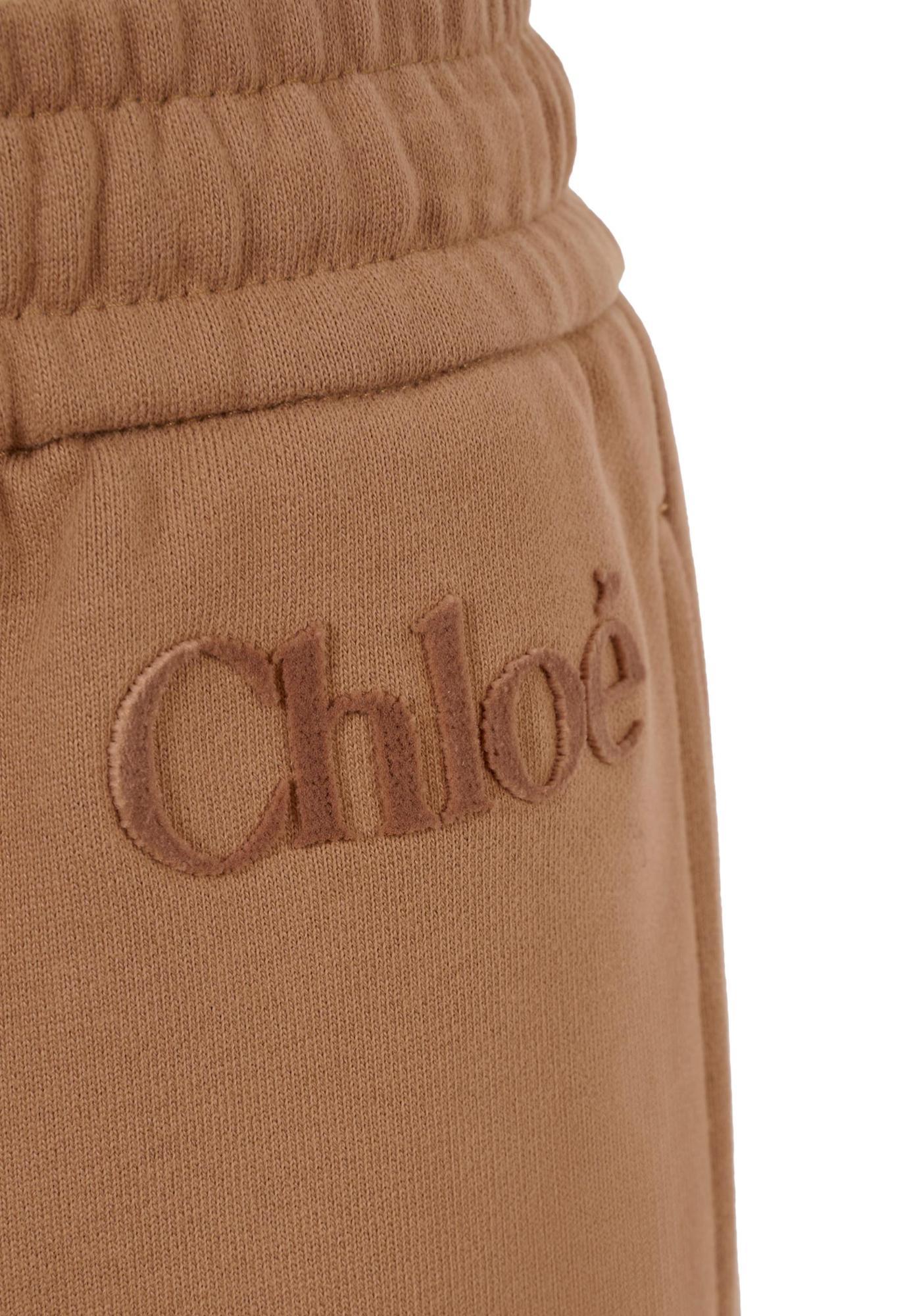 Chloé Drawstring-waist Track Pants In Brown