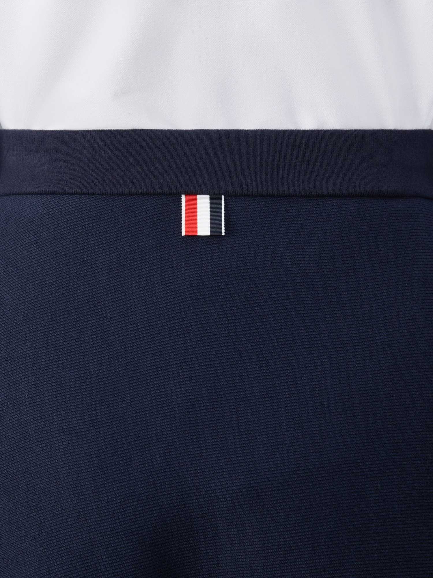 Thom Browne Flared Knitted Skirt In Black