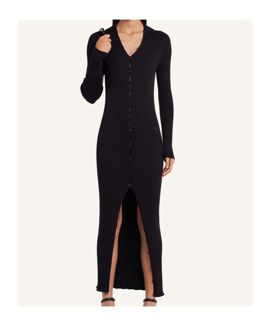 Courrèges Button-down Midi Dress