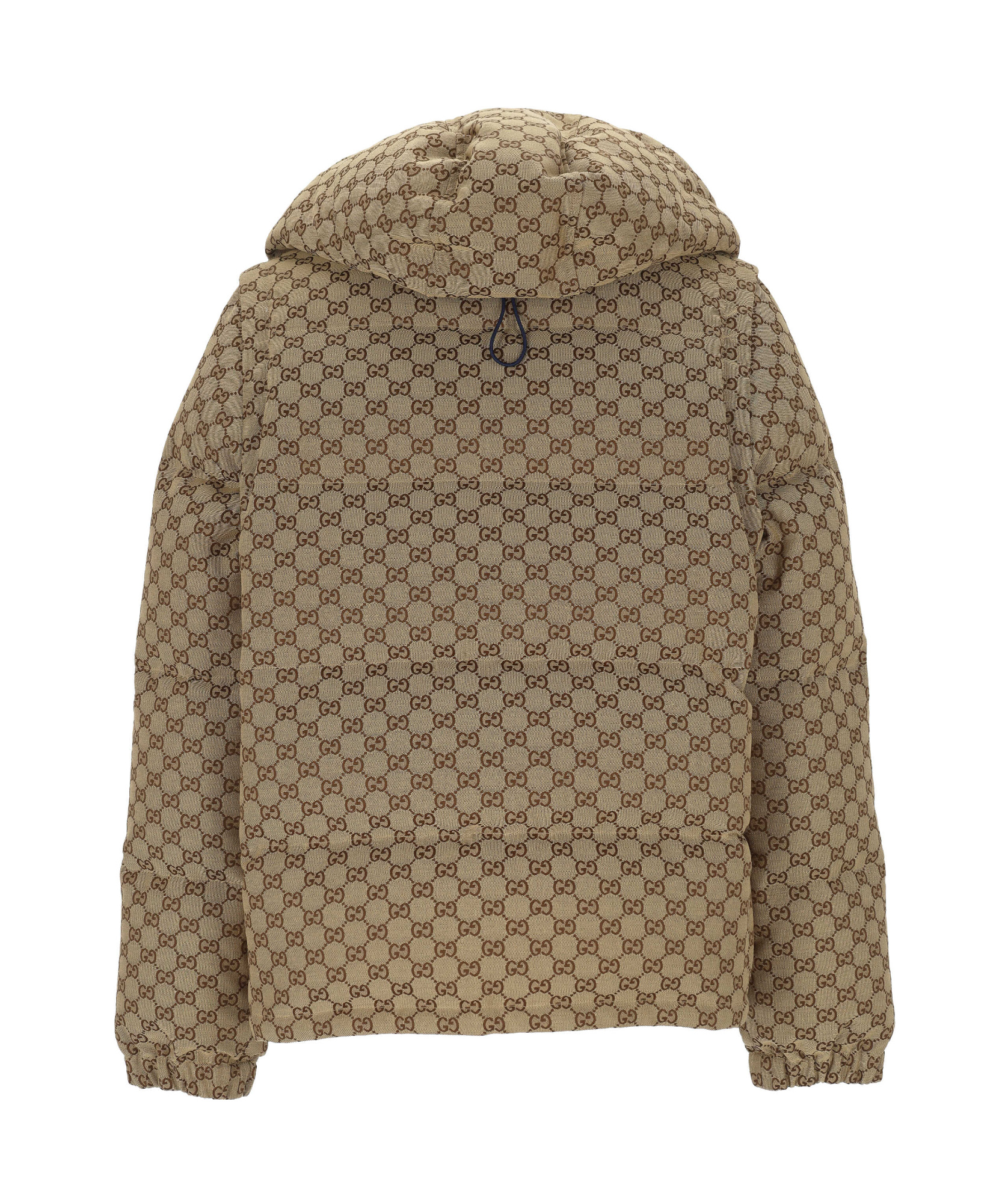 Gucci Long-sleeved Cotton Jacket In Brown