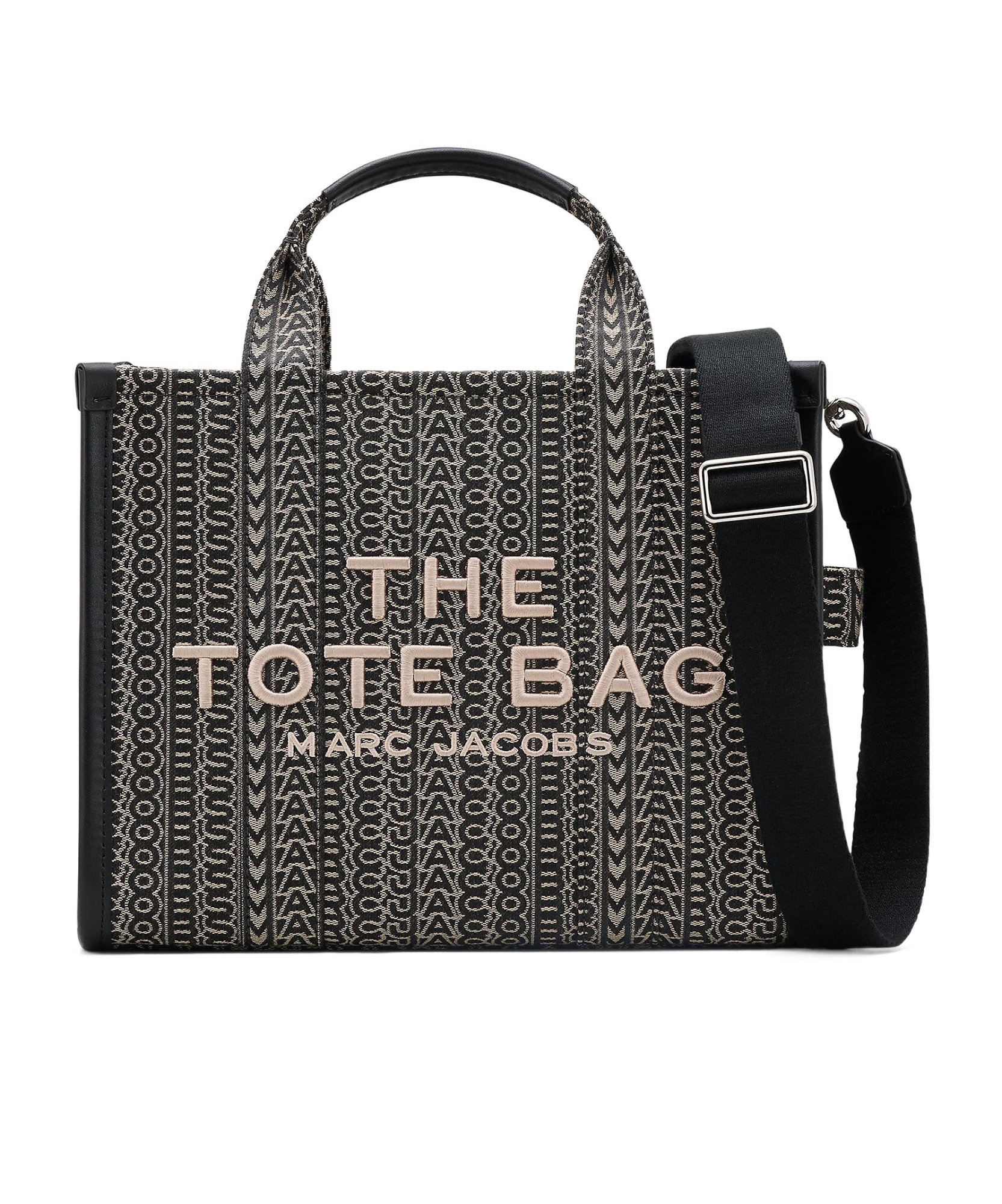 Marc Jacobs The Medium Tote Beige Multi In Black