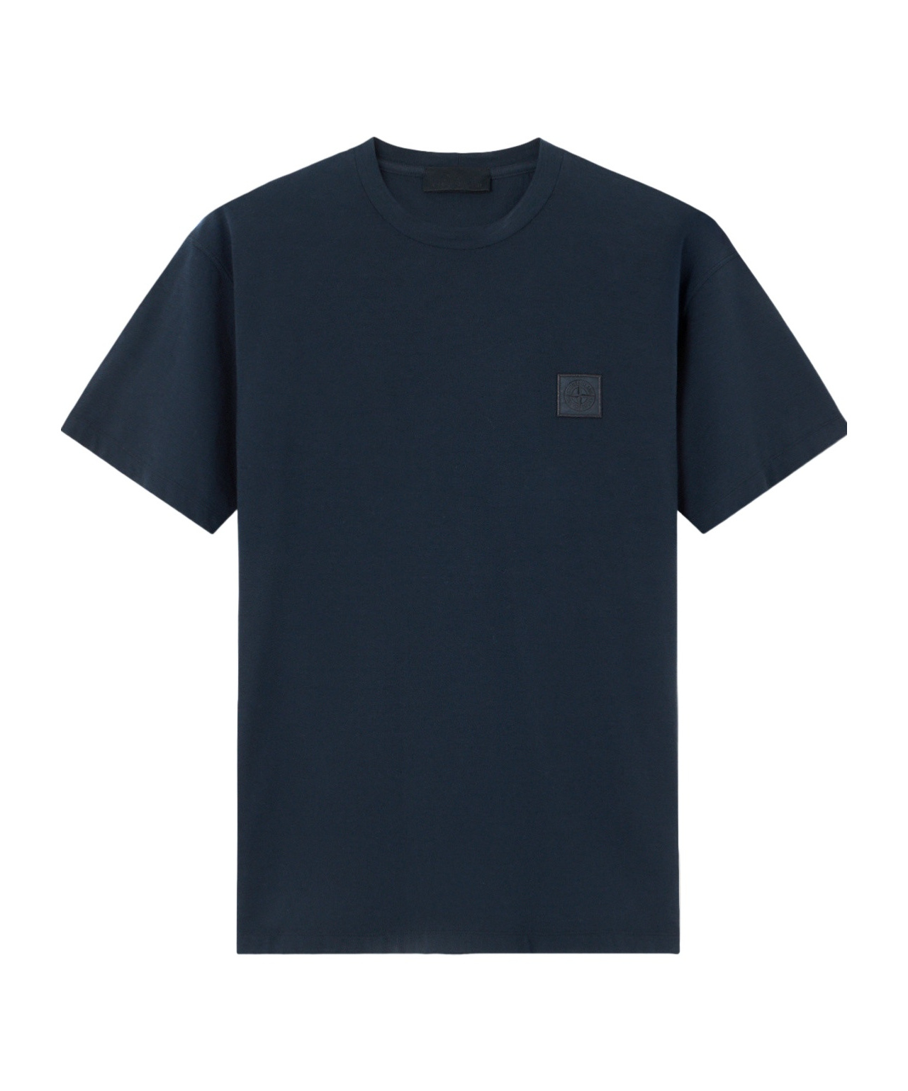 Stone Island Short-sleeve T-shirt In Cotton Jersey Crepe. In Blue