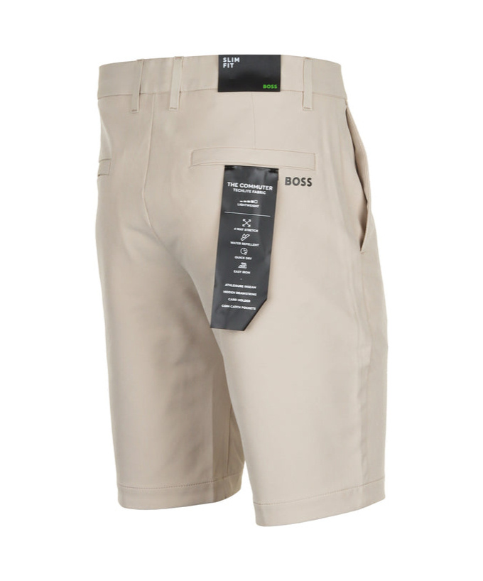 Shop Hugo Boss Tailored Chino Shorts In Nude