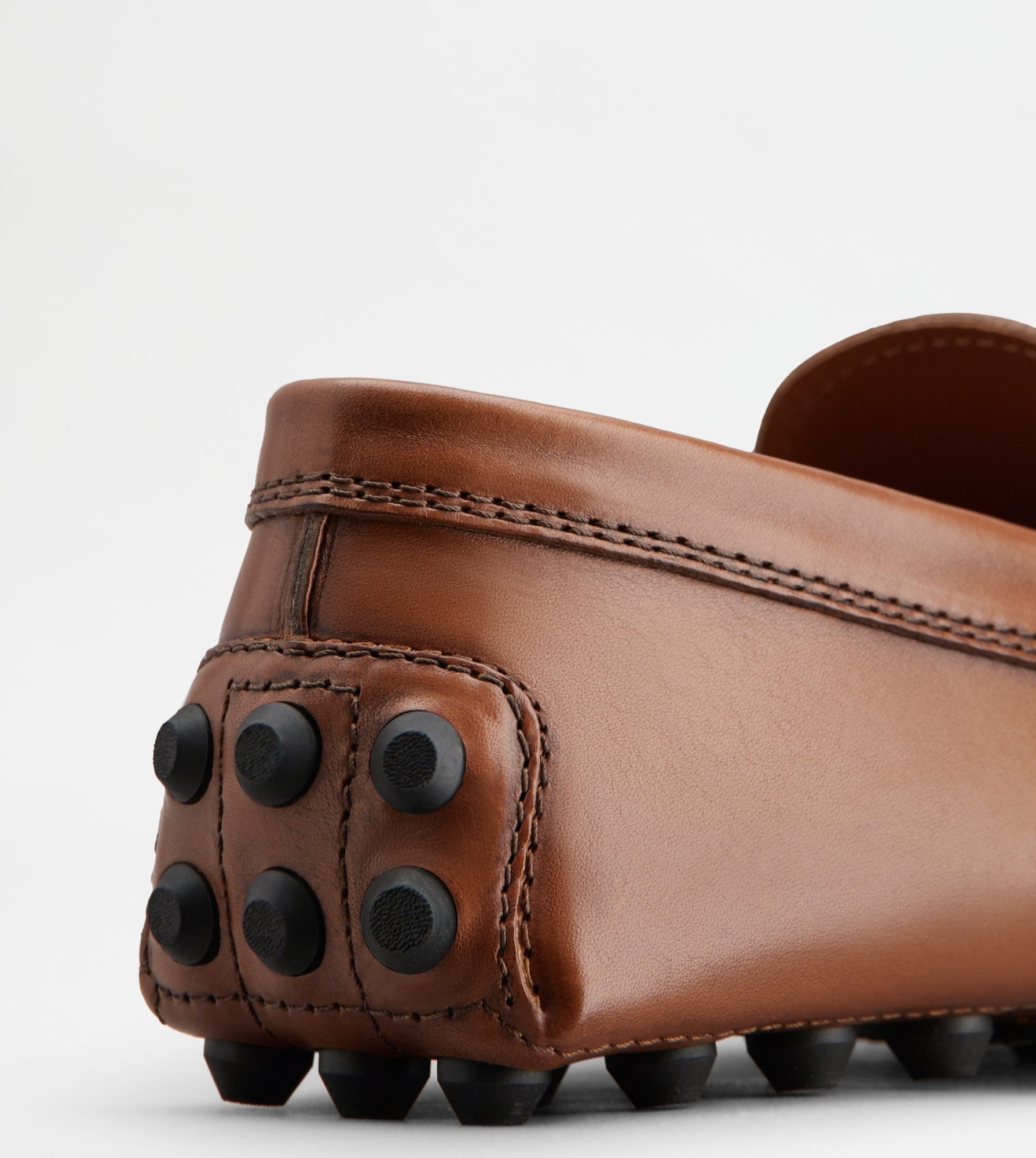 Tod's Gommino Bubble Leather Driving Moccasins In Brown