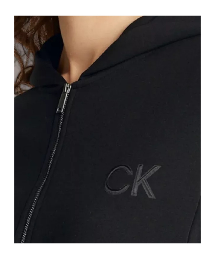 Calvin Klein Regular-fit Hooded Sweatshirt In Black