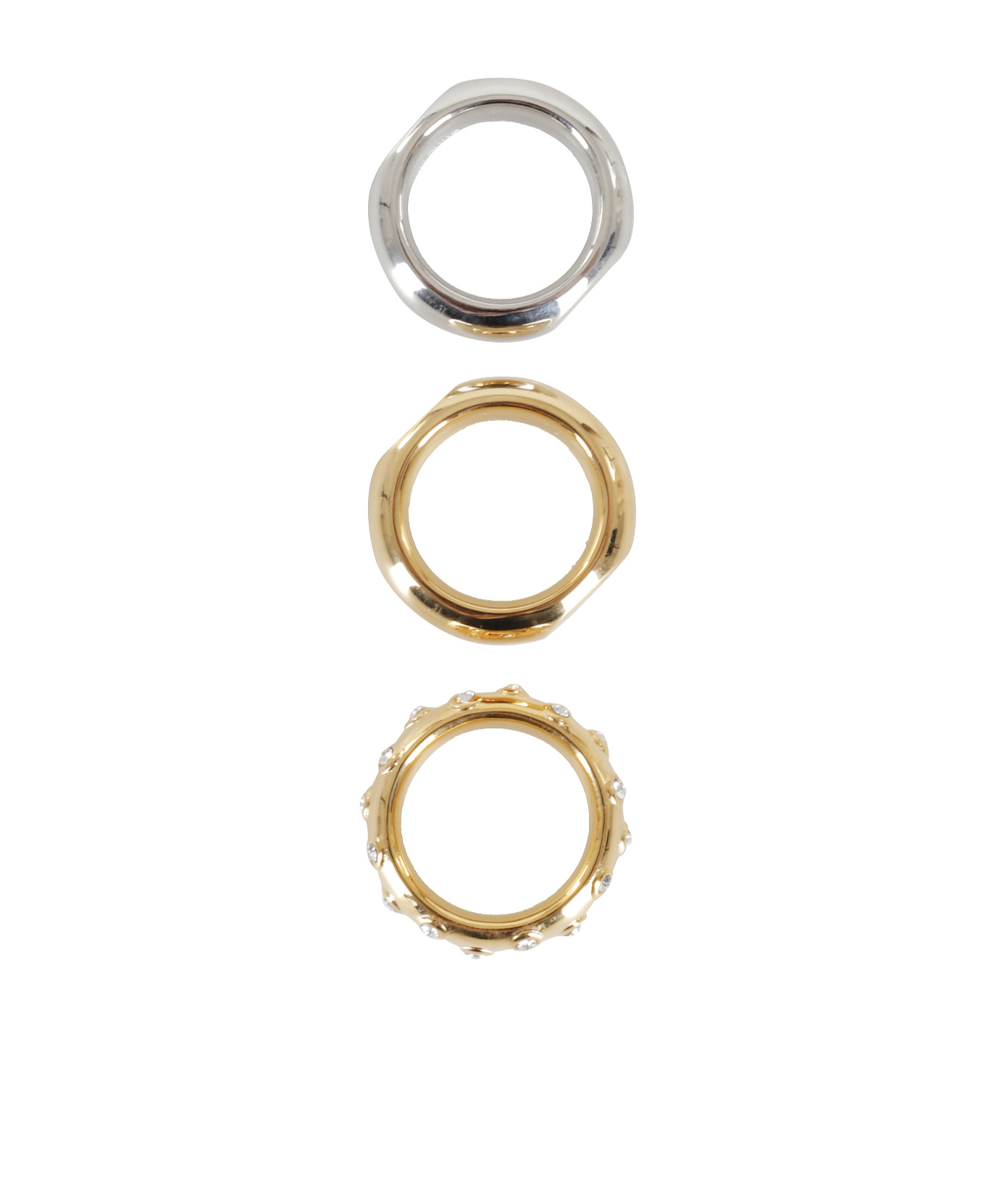 Rabanne Xl Link Ring Set In Gold