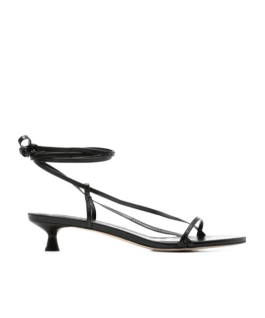 Aeyde Paige Nappa Leather Sandals In Black
