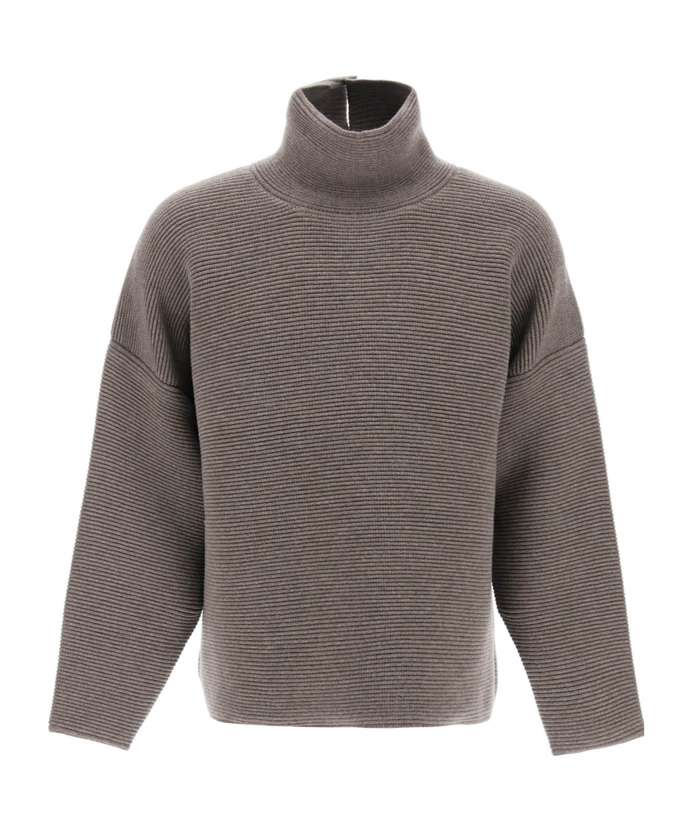 Fear Of God High Neck Drop Shoulder Jumper In Multi