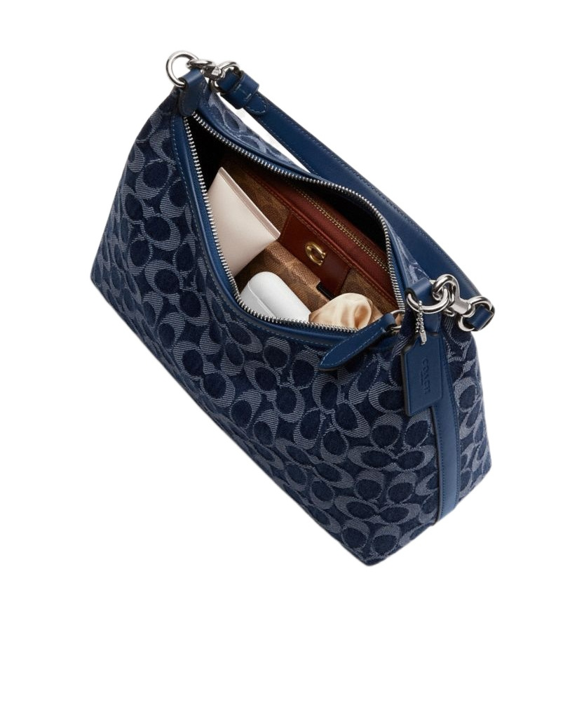 Coach Juliet Shoulder Bag In Signature Denim In Blue