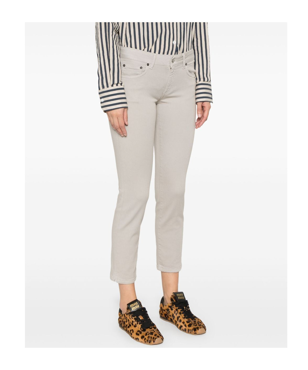 Dondup Belt-loop Jeans In Pink